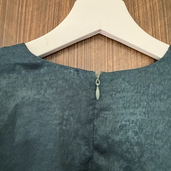 Lulus Wrapped Up in Love dark green faux wrap belted lined midi Dress, size XXS - Picture 12 of 16